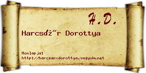 Harcsár Dorottya névjegykártya