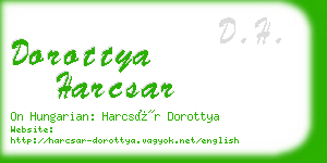 dorottya harcsar business card